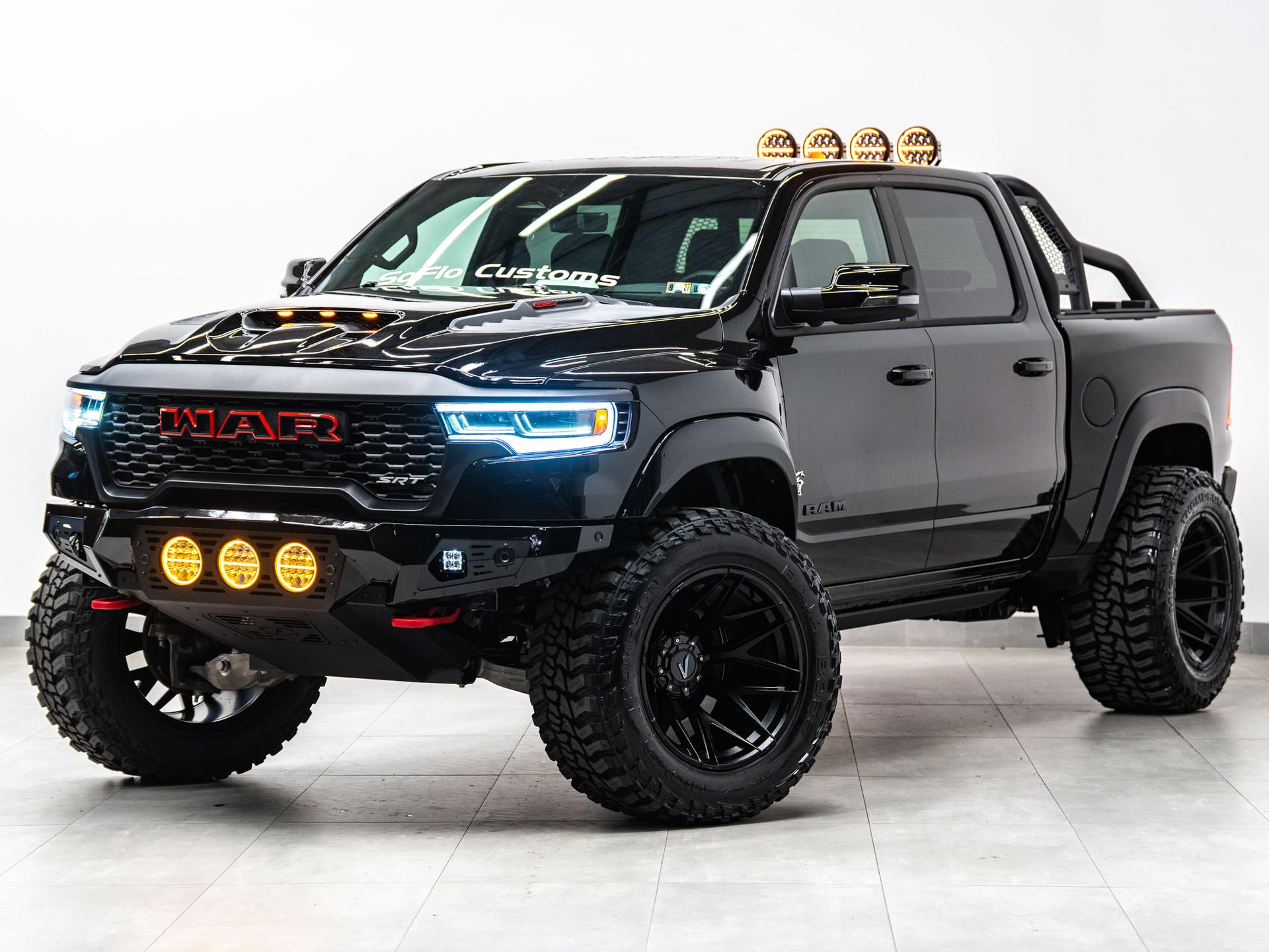 2027 RAM TRX SRT 4X4 in DIAMOND BLACK CRYSTAL PEARLCOAT, photo 6 of 57