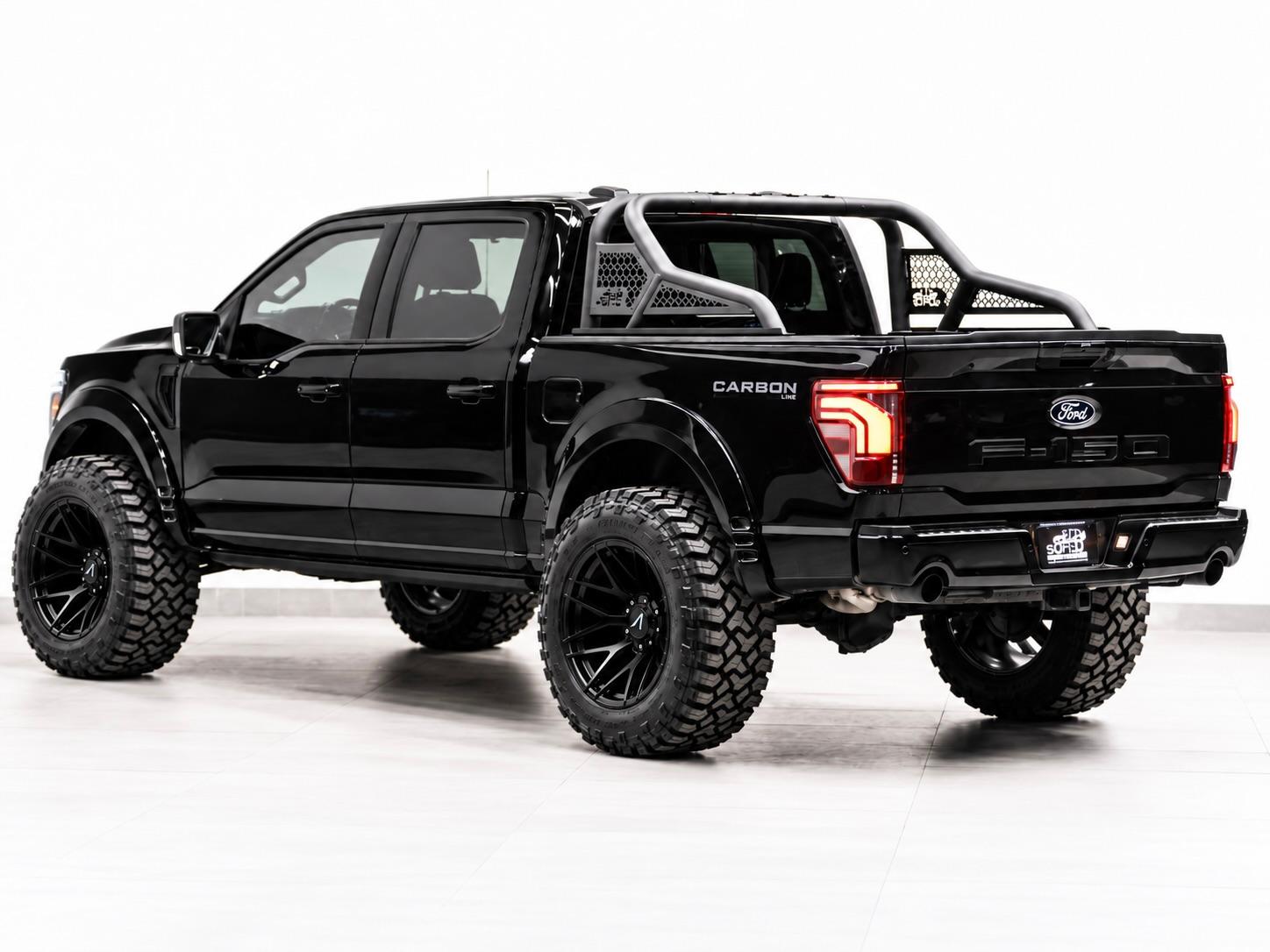 2024 FORD F-150 LARIAT 4X4 in Agate Black Metallic, photo 8 of 15