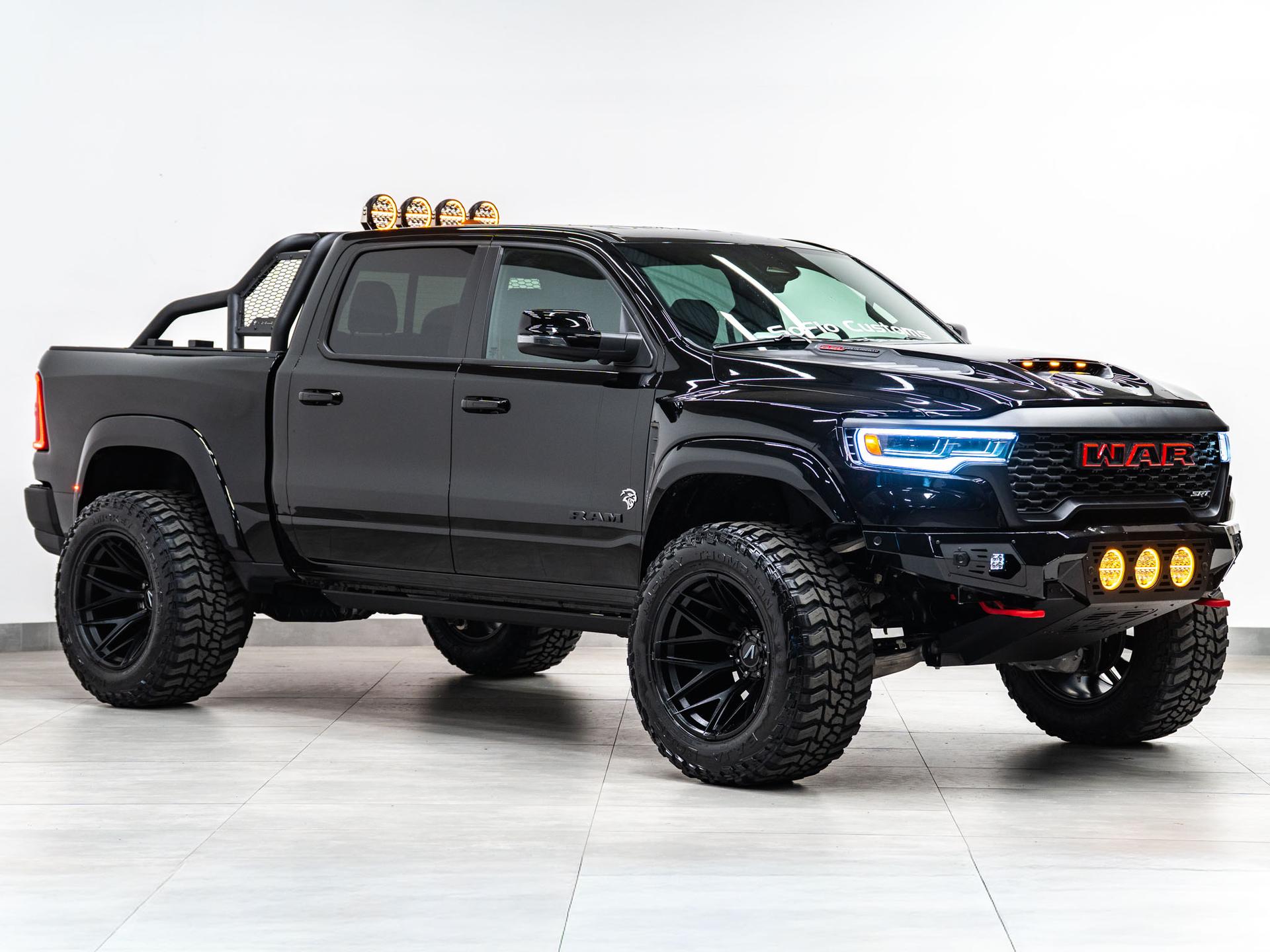 2027 RAM TRX SRT 4X4 in DIAMOND BLACK CRYSTAL PEARLCOAT, photo 6 of 57