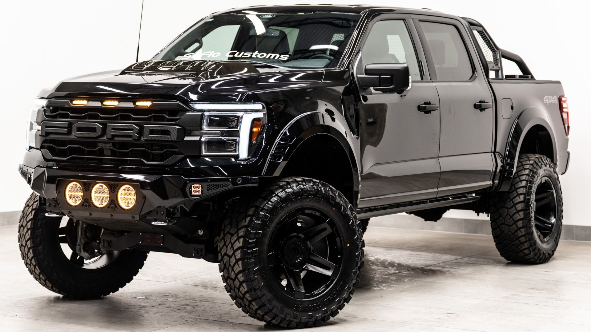 2024 FORD F-150 LARIAT in Black, photo 1 of 44