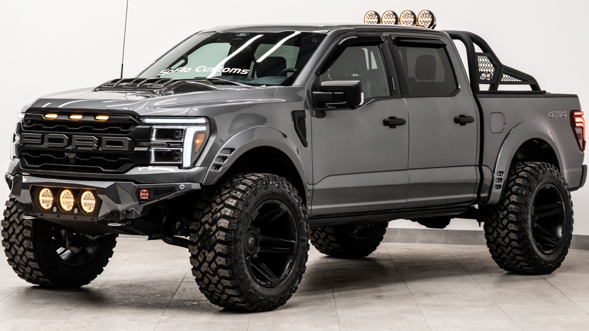 2024 FORD F-150 LARIAT in Carbonized Gray, photo 1 of 50