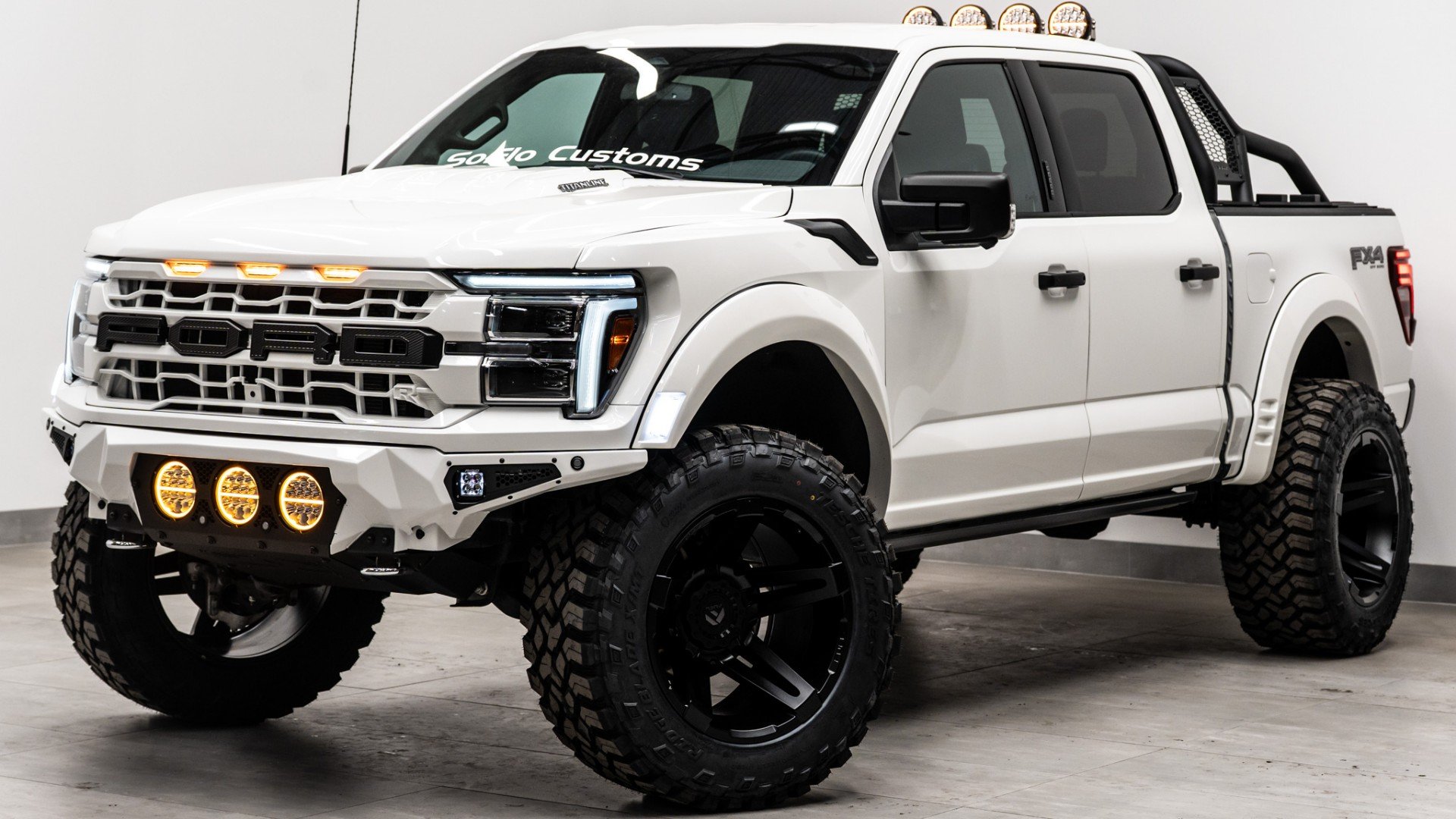 2024 FORD F-150 LARIAT in White, photo 1 of 43