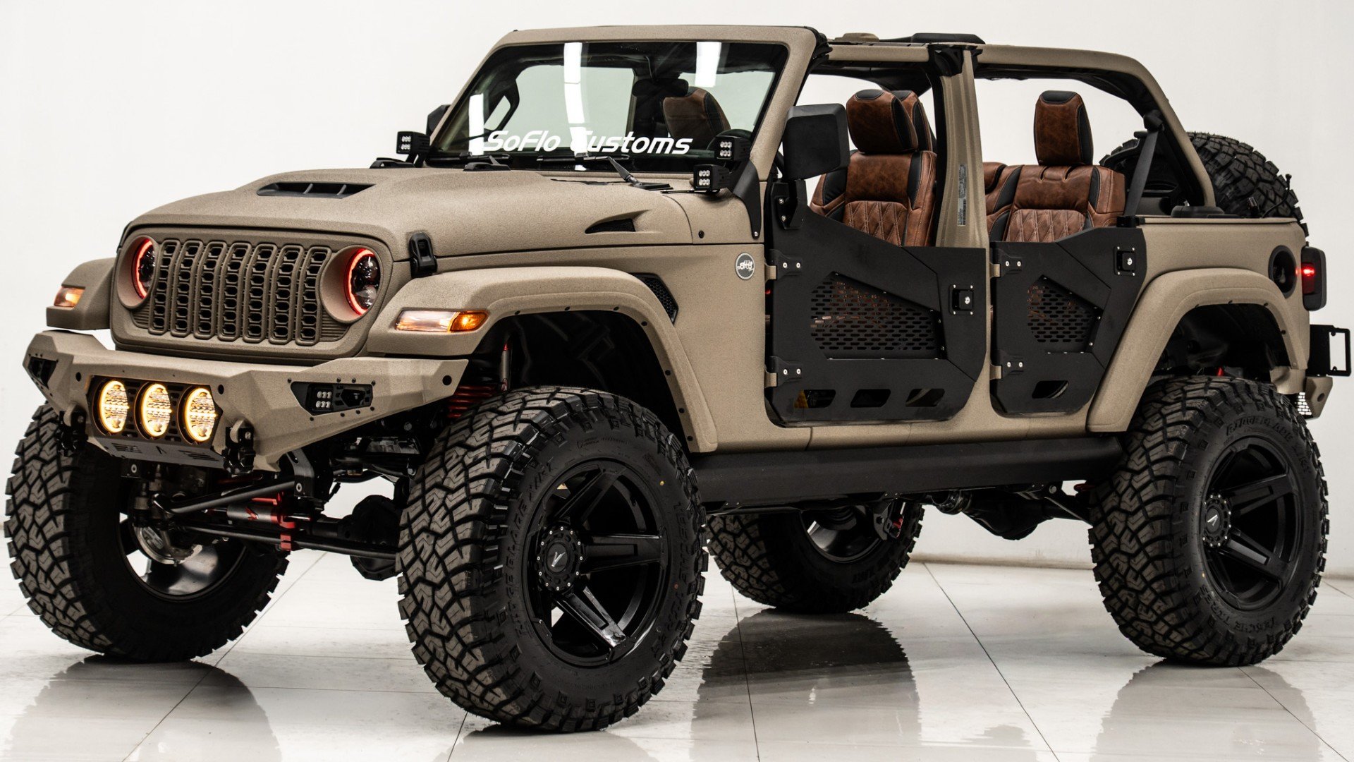 2026 JEEP WRANGLER in Tan, photo 1 of 53