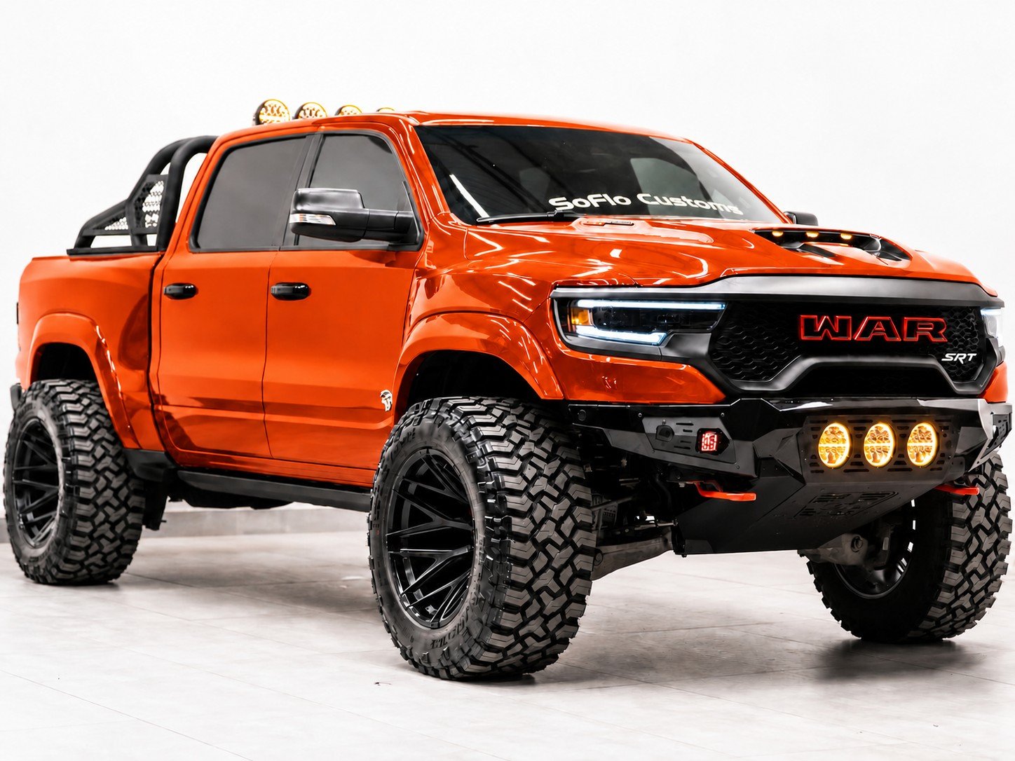 2027 RAM TRX SRT 4X4 in SPITFIRE ORANGE CLEARCOAT, photo 1 of 7