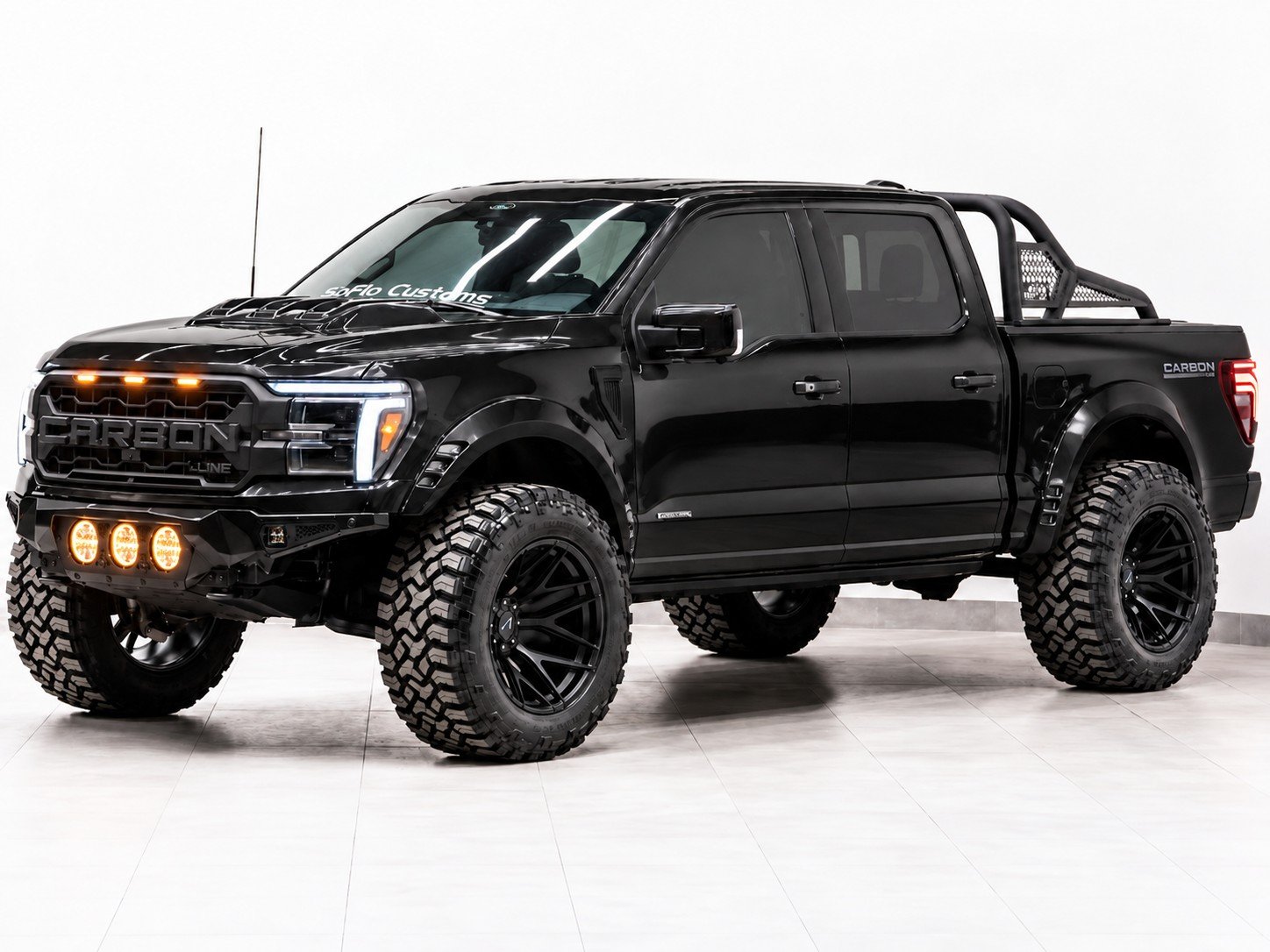 2025 FORD F-150 LARIAT 4X4 in Agate Black Metallic, photo 1 of 5